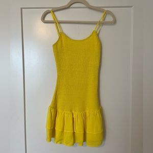 Lovers and Friends Yellow Mini Dress
